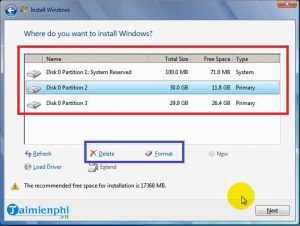 Cách cài Windows 7 bằng usb, tạo usb cài Win 7 18 17 4